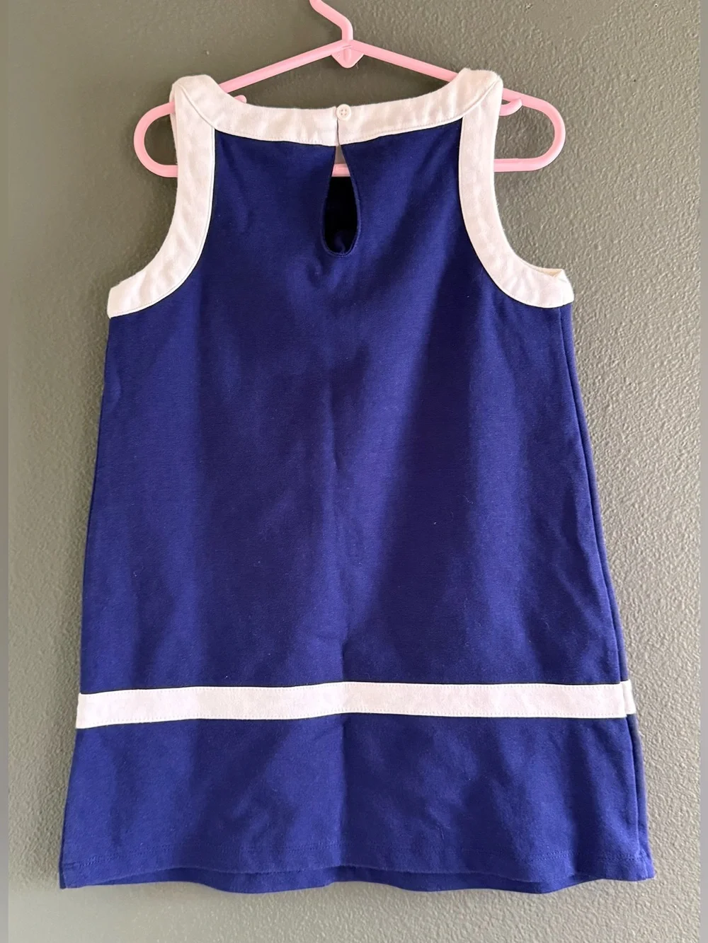 GYMBOREE MOD ABOUT ORANGE NAVY STYLE PONTE JUMPER DRESS 6
